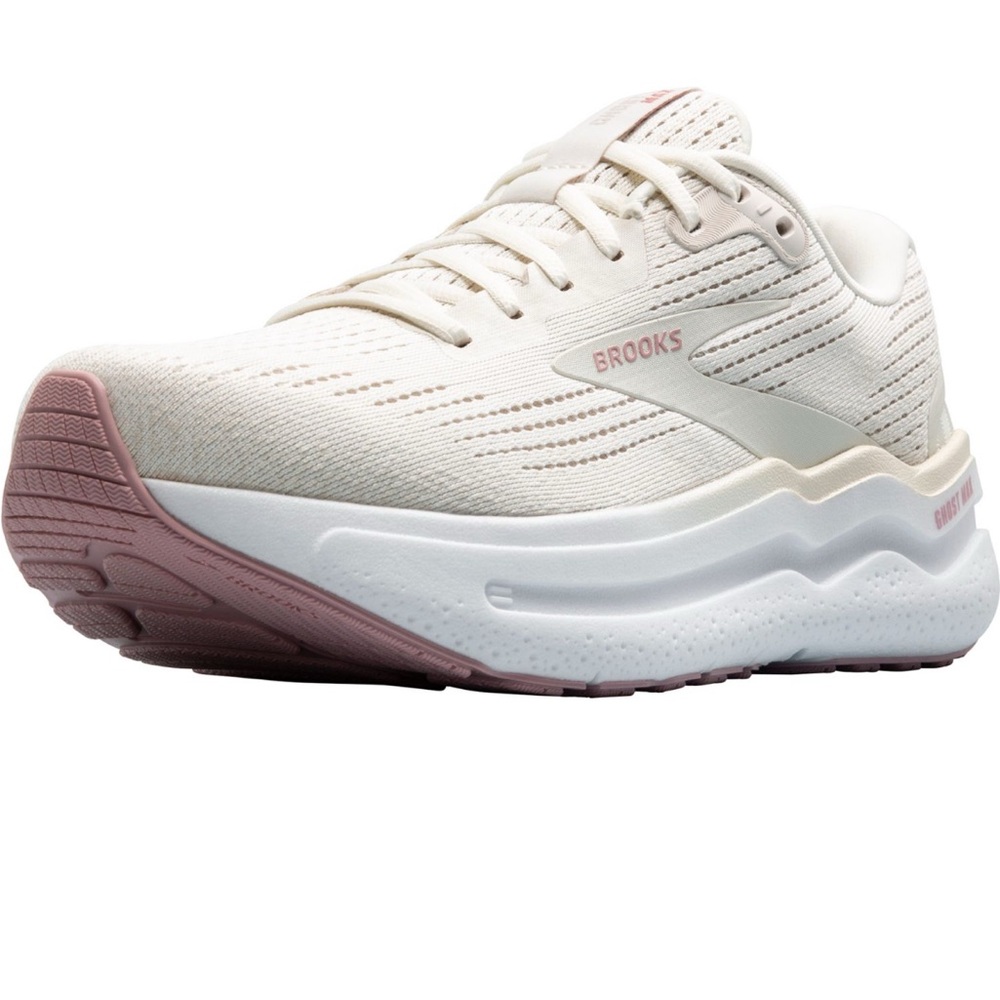 Brooks Women's Ghost Max 2 Running Sneakers Ivory Coconut Milk Zephyr Size 11 - Picture 7 of 7